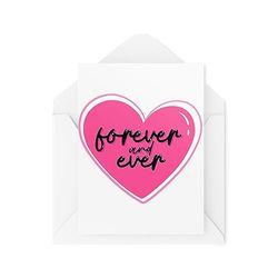 Wedding Cards for Husband Wife - Forever and Ever - Anniversary Cards - Congratulations Cards - Unique Cards - CBH1810