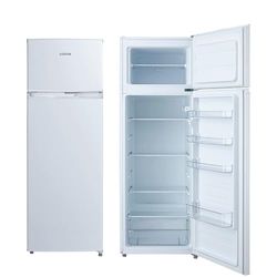 EDESA Frigorífico EFT-1611 WH de Dos Puertas Estático de 1.60 m Frío Homogéneo Regulación Mecánica de Temperatura Tirador Integrado en Puerta Reversible Capacidad Neta 235 L Ancho 55 cm Color Blanco