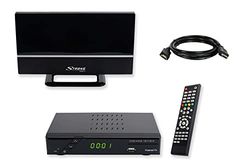 Set-ONE EasyOne 740 HD DVB-T2-mottagare, Freenet TV (privata sändare i HD), PVR Ready, 1080p, HDMI, LAN, HBBTV, USB 2.0, 12 V lämplig, 2 m HDMI-kabel, DVB-T2 inomhusantenn