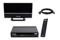 COMAG SL65T2 DVB-T2 mottagare, Freenet TV (privata sändare i HD), PVR Ready, Full HD, HDMI, SCART, mediaspelare, USB 2.0, 12 V lämplig, 2 m HDMI-kabel och DVB-T2 inomhusantenn