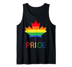 Desfile del Mes del Orgullo de Toronto, bandera del arcoíris, hoja de arce, Camiseta sin Mangas