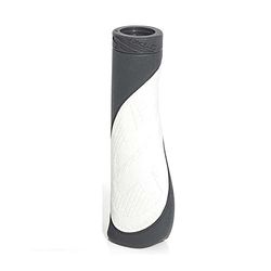 XLC Griffe Manopole 'Comfort Bo' Gr-S17 Bianco/Grigio Unisex Adulto, Weiß/Grau (135 mm)