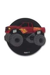 ergobag 3D contour Kletties 9 cm, Monster Truck - Zwart, standard size, Modern design