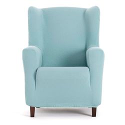 Eysa Funda de sofá bielástica para sillón orejero Color Agua Marina diseño Harlem