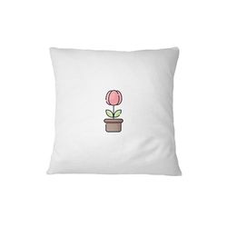 Bona Basics Funda de Almohada Decorativa, poliéster, Blanco 1, 60 x 60 cm