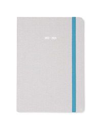 Letts of London Raw Agenda scolaire 2022/2023 semainier Gris Format A5 23-031728