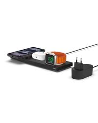 Belkin MagSafe 3-in-1 draadloze oplader, snellader, MFi-gecertificeerd reislaadstation voor iPhone 16, 15, 14, Plus, 13 en 12 Series Pro/Max, Mini, Apple Watch 10/9/8/7/Ultra en ouder, AirPods 2/Pro