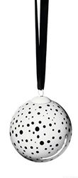 ASA White Porcelain Christmas Bauble 8 x 8 cm