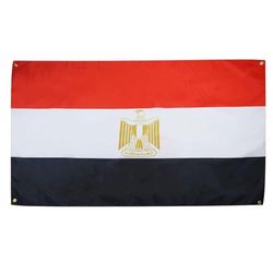 AZ FLAG Flaga Egiptu 150x90 cm z 4 oczkami egipska flaga na balkon lub ścianę
