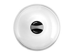 Ballarini Tampa de vidro iglu, 24 cm, composto, preto