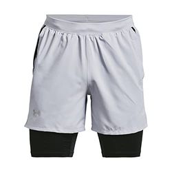 Under Armour Launch 5'' 2N1 Corto Uomo Grigio XL