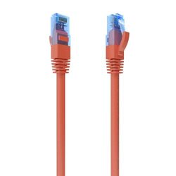 Watio Wave Câble réseau RJ45 Cat.6 UTP AWG26 CCA, rouge, 2 m, idéal pour connexions haute vitesse et durabilité.