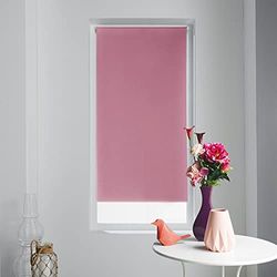 Rolgordijn voor binnen, verduisterend, 45 x 180 cm, polyester, verduisterend, roze