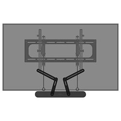 Sanus WSSAFM1 Support de Barre de Son pour Ray Noir