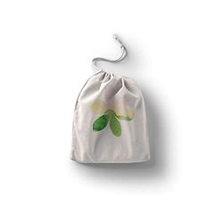 Bonamaison Impreso Algodón Bolsas con Cordón, Bolsa con Cordel para el Hogar y el Almacenamiento de Verduras, Bolso de Compras, Plegable, Ecologica, Reutilizables, Tamaño: 12x15 Cm