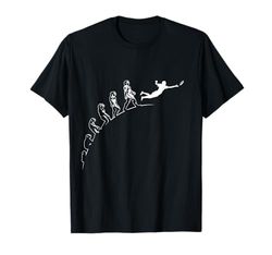 Ultimate Frisbee Flying Discs Evoluzione dell'uomo Maglietta