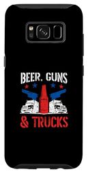 Custodia per Galaxy S8 Patriottico americano Birra Gun Lover Truck Driver 4 luglio