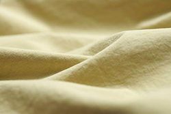 L1NK STUDIO Copripiumino Matrimoniale Cotone Tinta Unita per Letti 150 cm (240X220cm) 100% Cotone (Percalle 200 Fili) Yellow