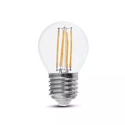 V-TAC Lampadina LED Bulb E27 6W Filamento G45 4000K 130LM/W