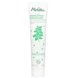 Melvita - Dentifricio Naturale per Igiene Orale - Freschezza Menta Lunga Durata - Rispetta la Biodiversità, Anti-Placca - Uso Quotidiano - Tubo 75 ml