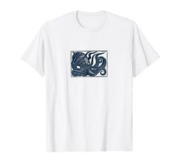 Camisetas Kraken en Blanco y Negro Camiseta