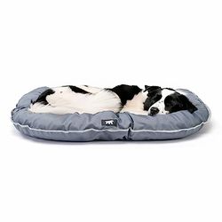 Ferplast Hondenkennel Hondenkussen Middelgroot Hond Antikrasstof Handwasbaar op 30° Waterdicht hondenmatras 80 x 60 x 11 cm Grijs