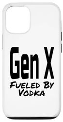 Custodia per iPhone 15 Gen X Alimentato Dalla Vodka Divertente Generazione X Dire Sarcastico