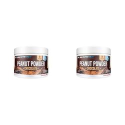 ALLNUTRITION Polvere di Arachidi Senza Zucchero - Crema di Arachidi Senza Zucchero con il 50% di Proteine - Senza Olio di Palma - Vegan e Keto Friendly - 200g Cioccolato (Confezione da 2)