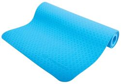Schildkröt Fitness yogamat 4 mm, blauw, in draagtas, 960169