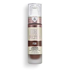 Makeup Revolution, Fondotinta IRL Filter Longwear, Copertura da media a completa, F20, 23 ml
