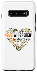 Coque pour Galaxy S10+ Bug Whisperer Heart Bug Lovers Amoureux des insectes