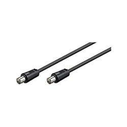 Goobay 68150 Antena Conector de cable, 5 m, color negro