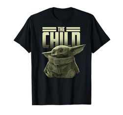 Star Wars The Mandalorian The Child Portrait Maglietta
