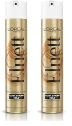L'Oréal Paris Hairspray By Elnett Extra Strong Hold & Shine, 400ml (Pack of 2)