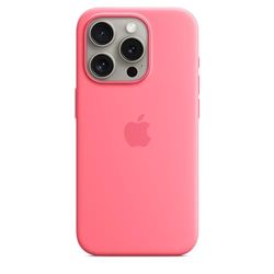 Apple iPhone 15 Pro Silicone Case with MagSafe - Pink ​​​​​​​