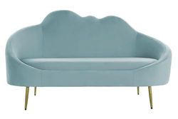 DRW Sofa con Forma de Nube Poliester Azul Celeste 290X290X230 cm