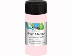KREUL 73234 73234-Magic Marble Marbling Paint Matt, frasco de 20 ml em Mademoiselle Rosé, pintura marmoreadora mate por imersão para desenhos aleatórios e efeitos de cor exclusivos
