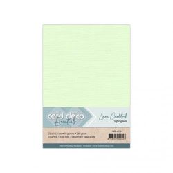 Papier cartonné en lin A5 - Vert clair