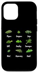Thyme Oregano Sage Dill Parsley Tarragon Mint Rosemary Basil Case for iPhone 12/12 Pro