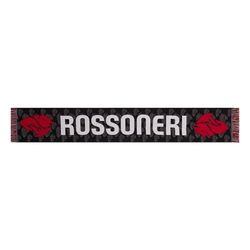 AC Milan Bufanda Jacquard Oficial, Rojo/Negro, Talla única Unisex Adulto