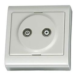 Elektrische mechanismen - serie LG-80 Focus - 0200500 TV FM-basis met wit oppervlak