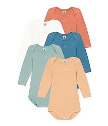 Petit Bateau Uniseks baby gestreepte body met lange mouwen, variant 1, 3 Maanden