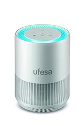 Ufesa PF5500 Purificateur d'Air, Système de Filtrage à 4 Couches Préfiltre + Charbon Actif + Antimicrobien HEPA 13 + Ionisé, Élimine les Virus et les Bactéries, Technologie Brevetée, Jusqu'à 60 m²