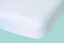 Doux Nid Protège-Matelas Forme Housse Imperméable et Respirant Pvc Blanc 60X120 cm