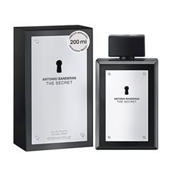 Banderas Perfumes - The Secret - Eau de Toilette for Men - Long Lasting - Elegant, Dynamic and Masculine Fragance - Fruity and Leather Notes - Ideal for Day Wear - 200ml