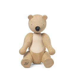 Kay Bojesen - Beer groot H: 40 cm, eiken/esdoorn