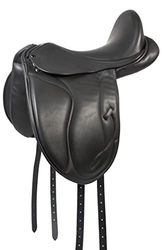 PFIFF Selle de Dressage Unicus Cuir Semi Basse Noir Cob/Full II 17.5" - COB / Full II - 102680