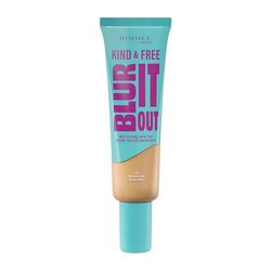 Rimmel Kind & Free, Blur It Out Mattifying Skin Tint, 210 Golden Beige, Lightweight Matte Finish, Minimises Pores, Infused with Cica Complex and Vitamin E, SPF 20, All-Day Shine Control, 30ml