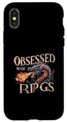 Carcasa para iPhone X/XS Obsesionado con los juegos de rol de mesa de juegos de rol - Juegos de rol