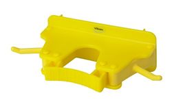 Vikan Hygiene 1017-6 Wall bracket 1-3,yellow, full colour, 16cm / 5